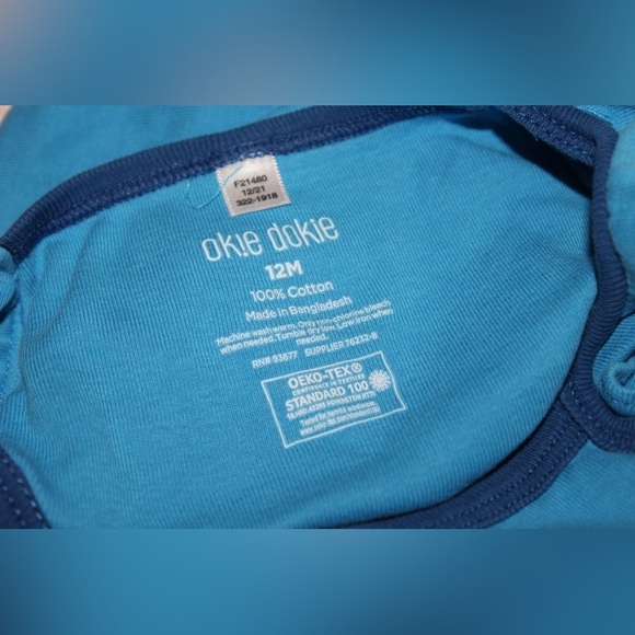 Little Sparkler Okie Dokie Baby Girl 12 Month Outfit 4th of July Set - Picture 5 of 5